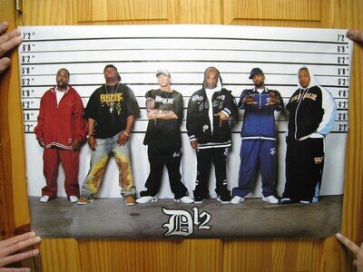 D12 Poster Eminem Proof Bizarre Bugz Mr. Porter Kuniva Band Shot