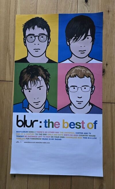 Blur Best Of Official Record Company Promotional Poster