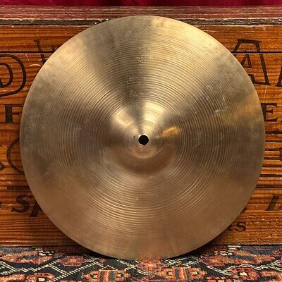 13" Zildjian A 1940s-50s Trans Stamp Crash / Hi-Hat Single Cymbal 442g *Video