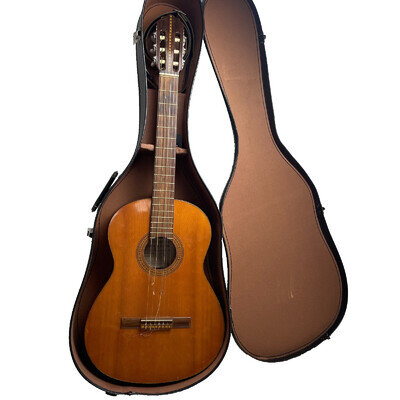 Welson Navarra 1971 6 String Acoustic Guitar With Case Vintage