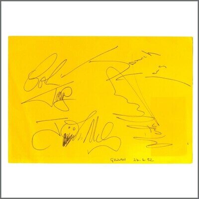 Gillan 1982 Autographs (UK)