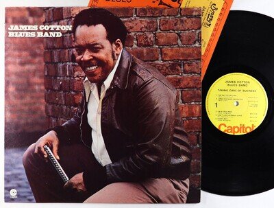 James Cotton Blues Band - Taking Care Of Business LP - Capitol VG+ Autograph
