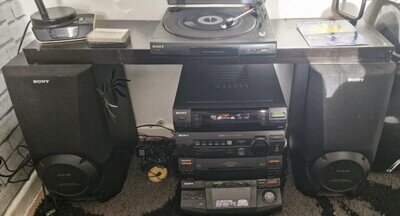 SongXB6 Fully Remote Compact HiFi Stereo System With 2 Speakers AndRecord Player