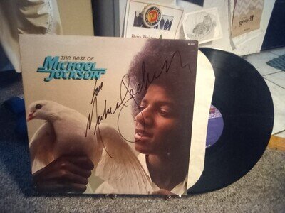 michael jackson ✍️ signed autograph best of motown rca vg