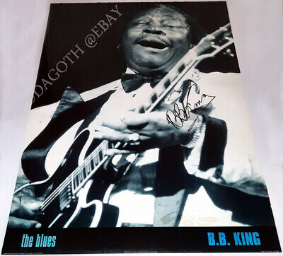 B.B. KING Poster The Thrill Is Gone Lucille Crossroads BB Blues Autograph SIGNED