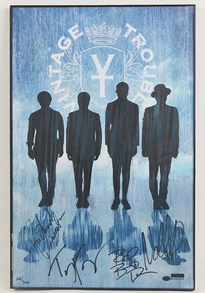 VINTAGE TROUBLE Autographed Poster Signed/Limited 261/500 Framed 17" x 11"