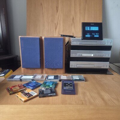Pioneer L5 mini system CD, CASSETTE, MINIDISC, RADIO + SPEAKERS & REMOTE L@@K.!!