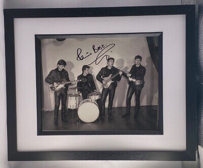 Pete Best The Beatles Drummer Legend Framed Autographed Signed Photo + COA