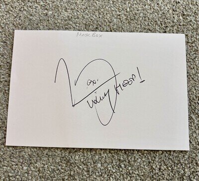 Mick Box - Signed Card - Uriah Heep Guitarist