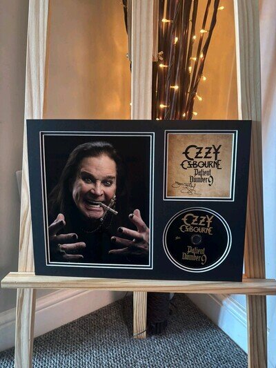 Signed Ozzy Osbourne Patient Number 9 CD Autograph Framed Beckett Approved