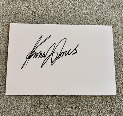 Kenney Jones - Signed Card - Small Faces, The Who - Drummer