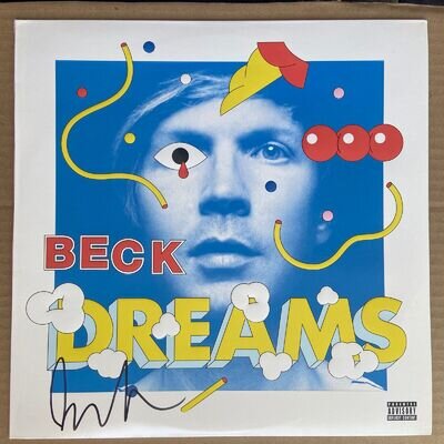 Beck Signed Dreams Vinyl Record Album 2015 Capital Records Autographed