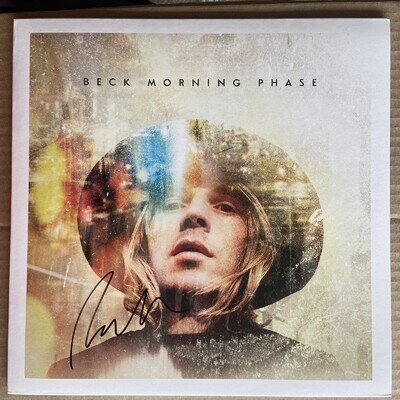 Morning Phase Record Album Signed by BECK Autographed Vinyl LP