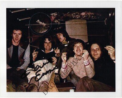 AC/DC Photo DAVE EVANS Singer 1974 Can I Sit Next To You Girl Autograph / SIGNED