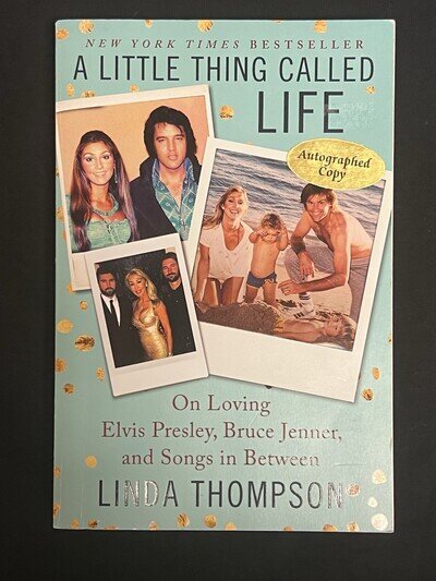 Elvis Book - A Little Thing Called Love / Linda Thompson Autograph