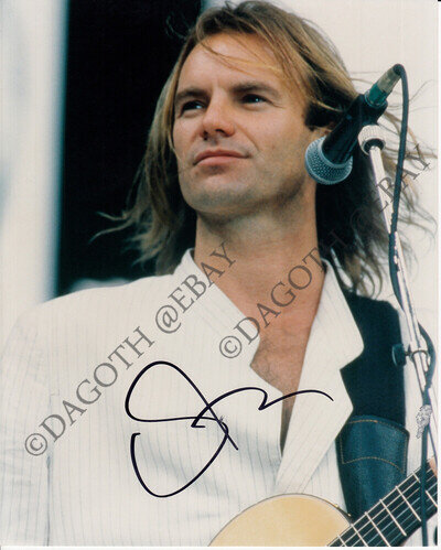 POLICE 8x10 Photo STING Every Breath You Take Shape of My Heart Autograph SIGNED