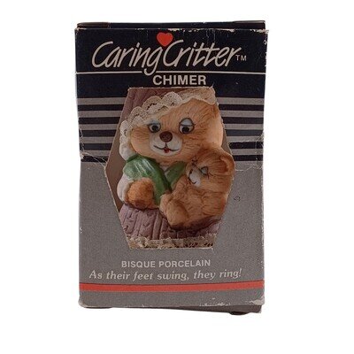 Caring Critter Chimer Mamma Bear Child Christmas Bell Tree Ornament