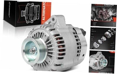 Alternator Compatible with Acura TL 2002-2003, CL 2001-2003, 3.2L, 12V 120A 6