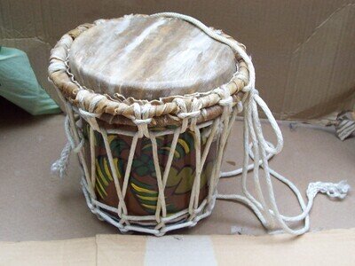Heavy Handmade Caribbean Barbados 99 Decorated Drum.