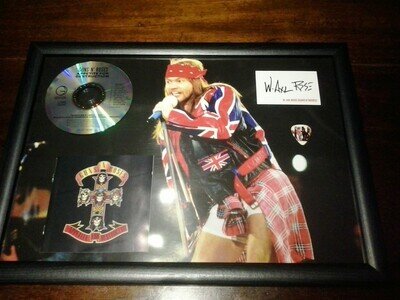 Guns N' Roses Framed Appetite For Destruction CD Album With Facsimile Autograph