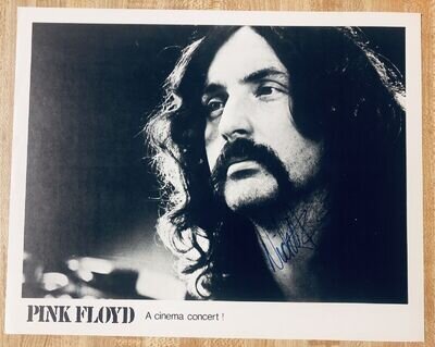 PINK FLOYD NICK MASON SIGNED AUTOGRAPH BW PRESS PHOTO ORIGINAL RECORD COMPANY