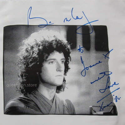 Queen 'Brian May Autograph' The Works Signed Programme 1984 UK Tour