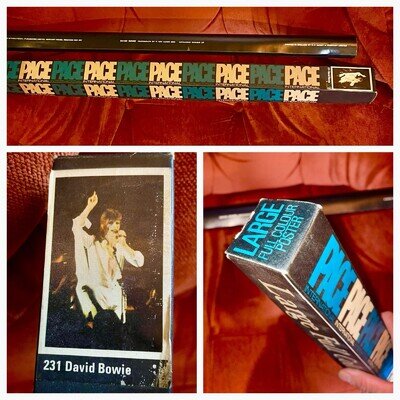 MEGA Rare original 1972 DAVID BOWIE Vintage PACE large POSTER MINT in BOX #231
