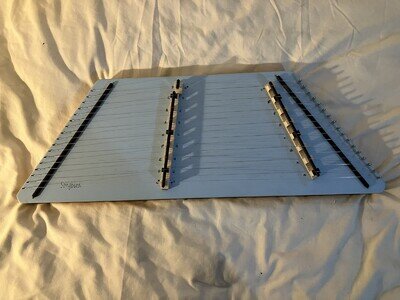 single-strung 9/8 hammered dulcimer (“michigan” tuning)