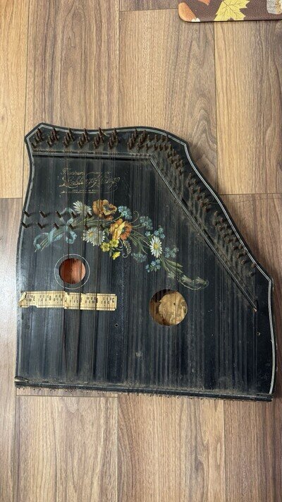 Antique Hammer chord ZITHER from the 19th century German Made