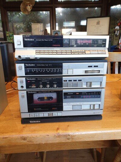 Technics MIDI Hifi System Complete With Speakers And Rack SU-4 ST-4 RS-4