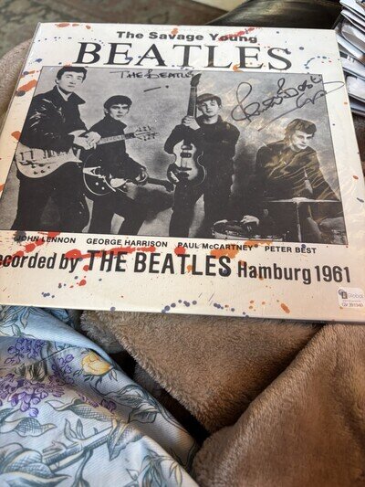 Savage Young Beatles in Hamburg 1961 (10" record) UK Signed By Peter Best