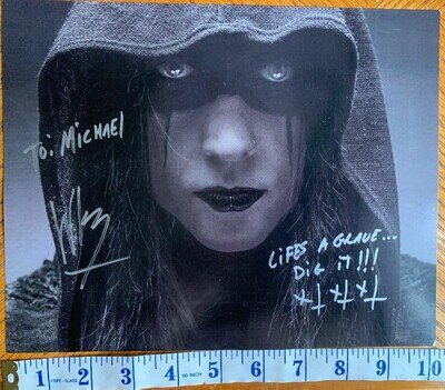 Wednesday 13 Signed Lined Dedicated Photo Wed Murderdolls FDQ Jeremy Saffer