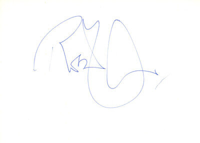 Robert plant Autograph 1983