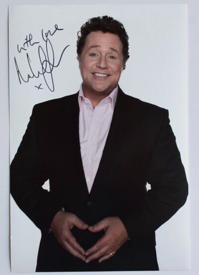 Michael Ball Signed Autograph 12x8 photo Music Radio 2 Les Miserables COA AFTAL