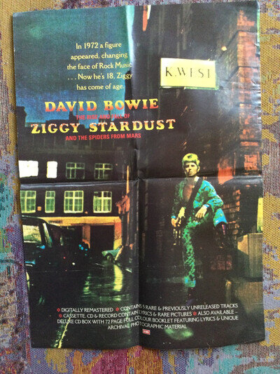 David bowie ziggy stardust mini poster promo