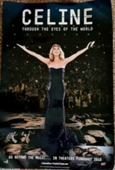 Celine Dion poster - 2010 Through The Eyes Of The World ~ 11.5 x 17 inches