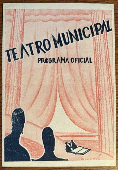 Zino Francescatti Autographed Program, San Paolo Brazil, French violinist