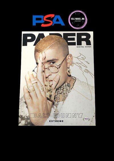 RARE BENITO BAD BUNNY SIGNED AUTOGRAPH 11X14 PHOTO EXACT PROOF PSA AJ14422