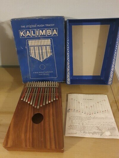 Kalimba by Hugh Tracey - 15 Note Alto - Vintage African Instrument Boxed
