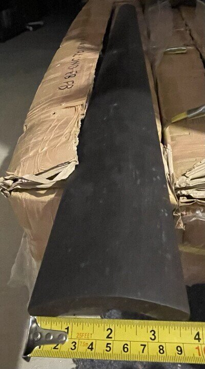 Ebony Wood 3/4 Rounded Upright Bass Double Bass Fingerboard Bass Building Parts