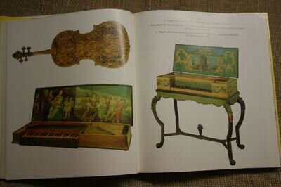 Collector's Book Historical Musical Instruments & Decor Organ Harpsichord Clavicord Violin