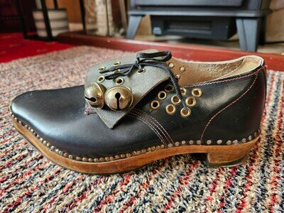 Morris Dancing Clogs Black Leather for Sale Size 10