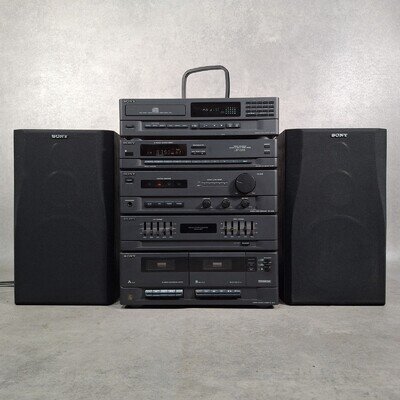 Sony LBT-D205 Hi-Fi Stereo System CDP-M12 Dual Cassette & SS-A205 Speakers