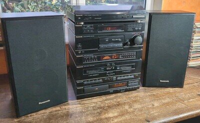 Panasonic SA-HD52 Compact Audio System Broken Hinge Record Player Working P530