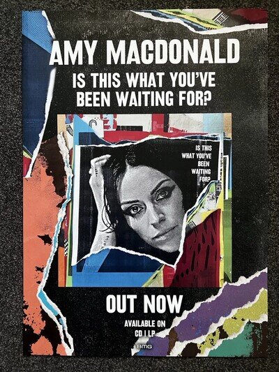 AMY MACDONALD - Is This What The World - MUSIC PROMO POSTER - Official Original
