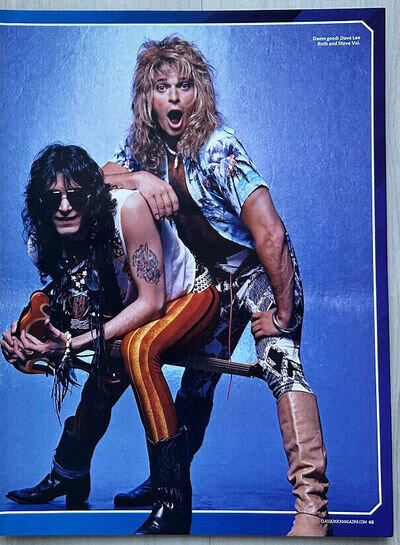 DAVE DAVID LEE ROTH & STEVE VAI - 2017 full page UK magazine poster VAN HALEN