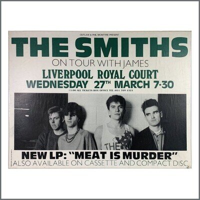The Smiths James 1985 Liverpool Royal Court Concert Poster (UK)