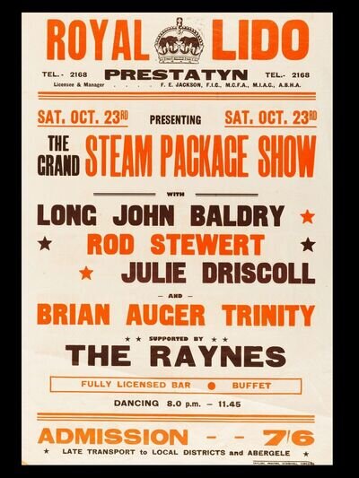 Rod Stewart Prestatyn 16" x 12" Photo Repro Concert Poster