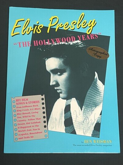 Elvis Hollywood Years By Ben Weisman / Songwriter / Autograph Copy
