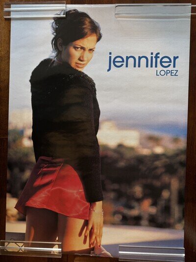 VINTAGE 1999 *JENNIFER LOPEZ* MINI SKIRT 33X24" PROMOTIONAL POSTER M PB22